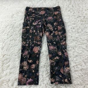 Lululemon Fast & Free Crop II Nulux 19" Peony Multi